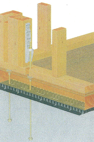 ツーバイフォー工法用接合金物の写真